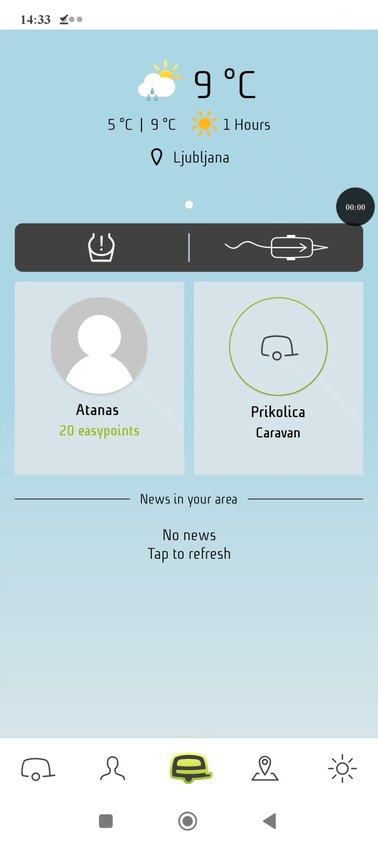 myCaravaning app for Reich: weather, people and the caravan at a glance